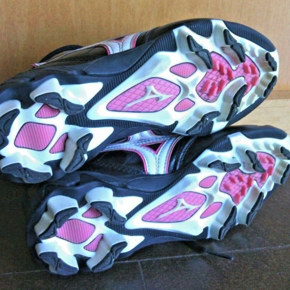 Mizuno Shoes Softball + Baseball 9-Spike Cleats Size USW 6.5 Women's Black Sport - Picture 12 of 16